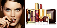 Est&eacute;e Lauder fall 2008 The new look is created to complete this fall&rsquo;s trendy vintage-inspired suits made of jacquard or tweed, combined with sensual satin blouses in warm golden tones, sculpted boots and gloves ... 