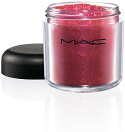 fig.: Reflects Glitter (sparkling warm red) from the Makeup Art Cosmetics collection by MAC Cosmetics, Fall 2009. The limited collection is available in September and October 2009.